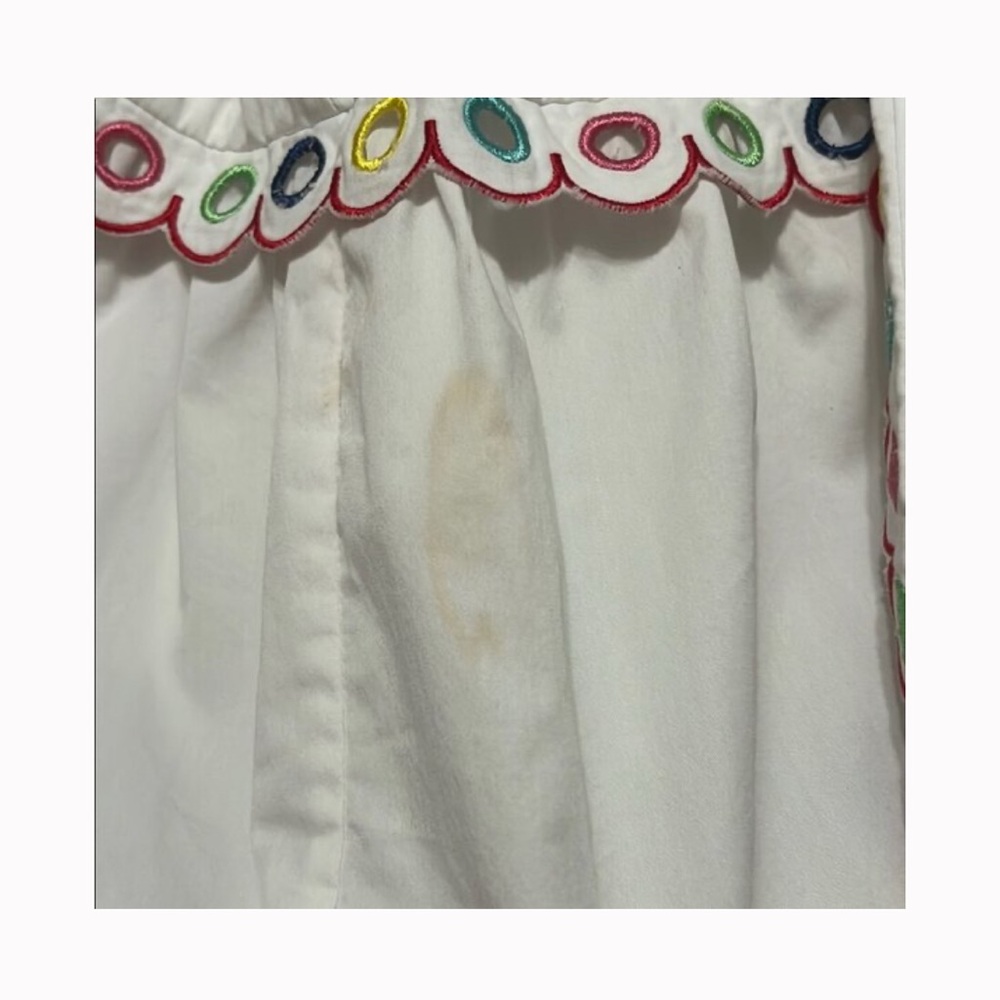 CeliaB White Long Sleeve Dress with Colorful Accents - Picture 7 of 8